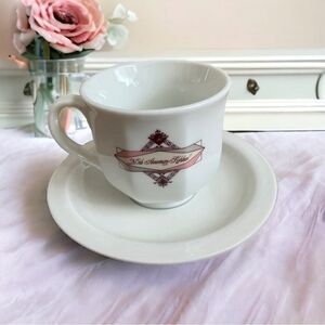 NIB Exclusive Cup & Saucer Set 25th Anniversary Coffee House Japanese Souvenir